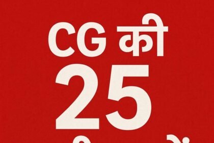 छत्तीसगढ़ की 25 बड़ी खबरें (8 अप्रैल 2025)