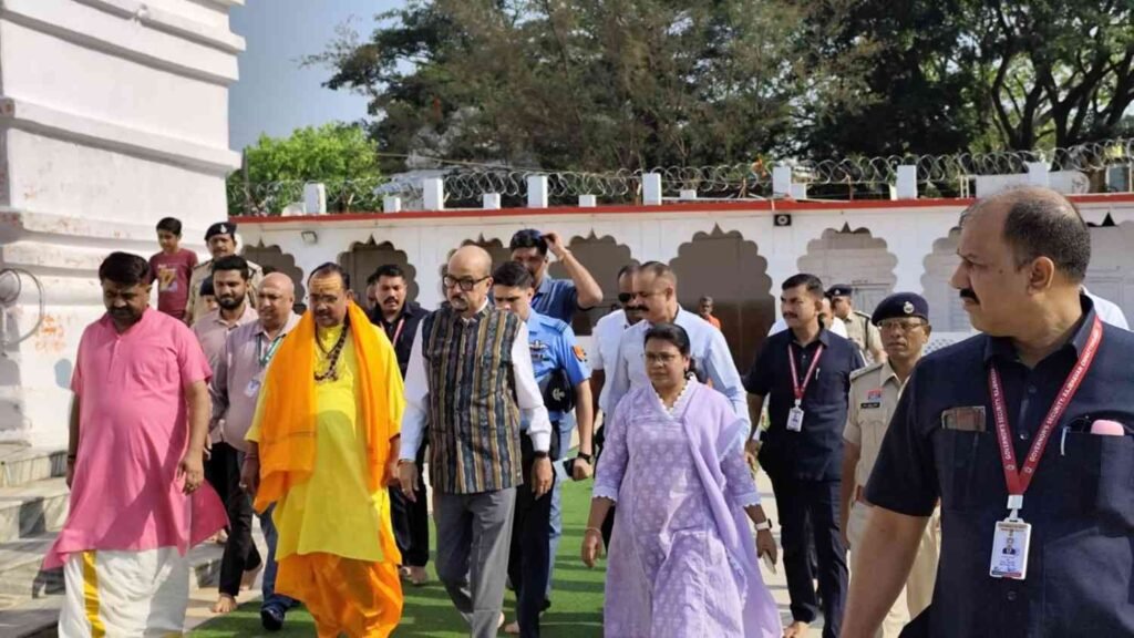 छत्तीसगढ़ के राज्यपाल ने की नर्मदा पूजा