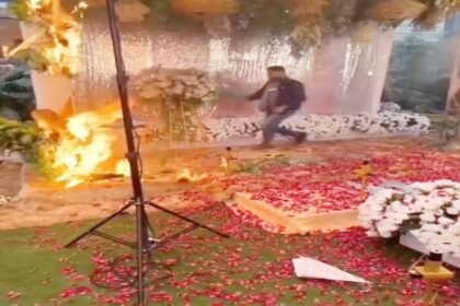 जबलपुर के लाल हवेली में भीषण आग, शादी वेन्यू को लाखों का नुकसान