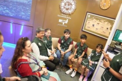 The thrill of Madhya Pradesh tourism is now in Kidzania – children experienced virtual jungle safari and river rafting