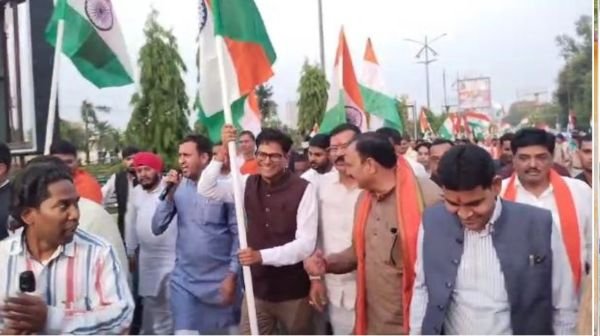 BJP took out Tiranga Yatra in Raipur on the success of Operation Sindoor