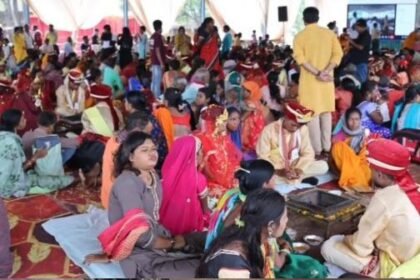 58 couples tied the knot under the Chief Minister's Mass Marriage Scheme in Raigarh