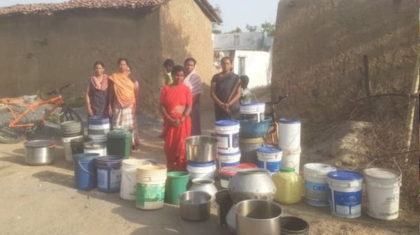 Mine affected villages are yearning for water in this scorching heat
