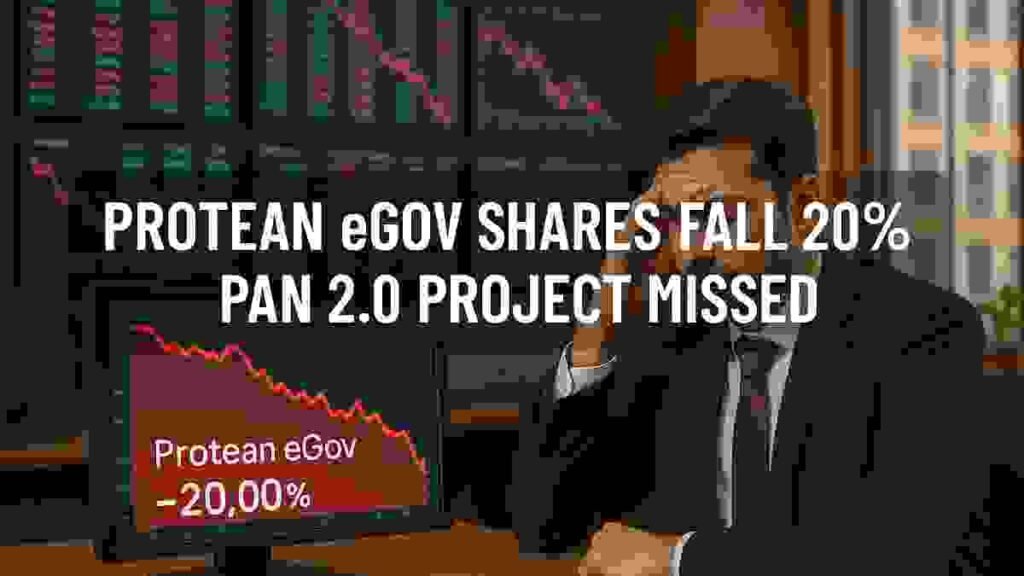 Protean eGov के शेयर 20% गिरे