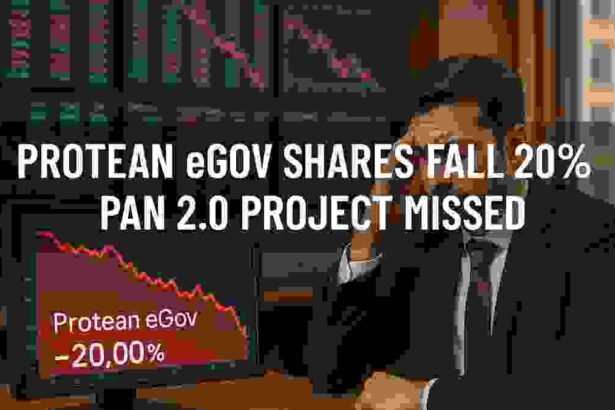 Protean eGov के शेयर 20% गिरे