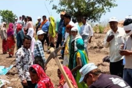 Water sources are being cleaned through collective labour