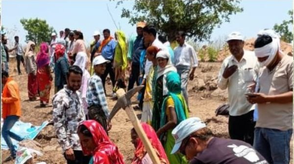 Water sources are being cleaned through collective labour
