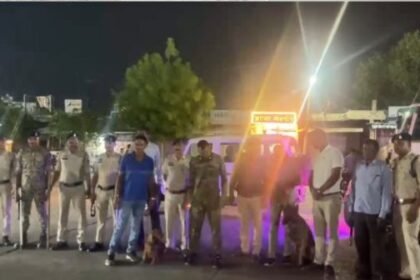 Special security checking campaign conducted by police in Khairagarh-Chhuikhadan-Gandai district