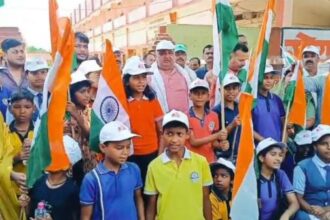 Grand tricolor procession on the success of 'Operation Sindoor' in Lakhanpur