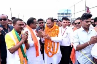 CM Sai inaugurated the newly constructed district transport office in Mungeli