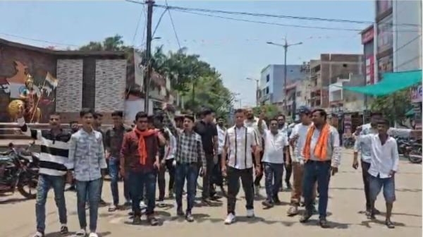 BJP's grand victory celebration on the proud achievement of air strike in Bhatapara