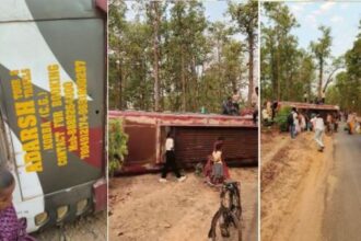 Bus going from Korba to Jashpur met with an accident, major loss of life averted – all passengers safe