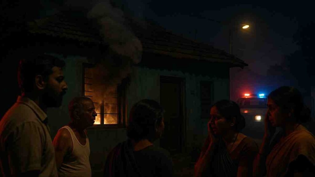 ग्वालियर में पति ने पत्नी और रिश्तेदार को कमरे में जलाने की कोशिश