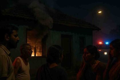 ग्वालियर में पति ने पत्नी और रिश्तेदार को कमरे में जलाने की कोशिश