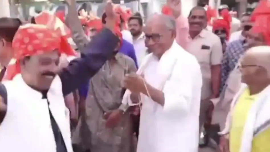 दिग्विजय सिंह का डांस वीडियो