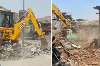 पीएमआरडीए ने लोनी कलभोर में अवैध होर्डिंग्स