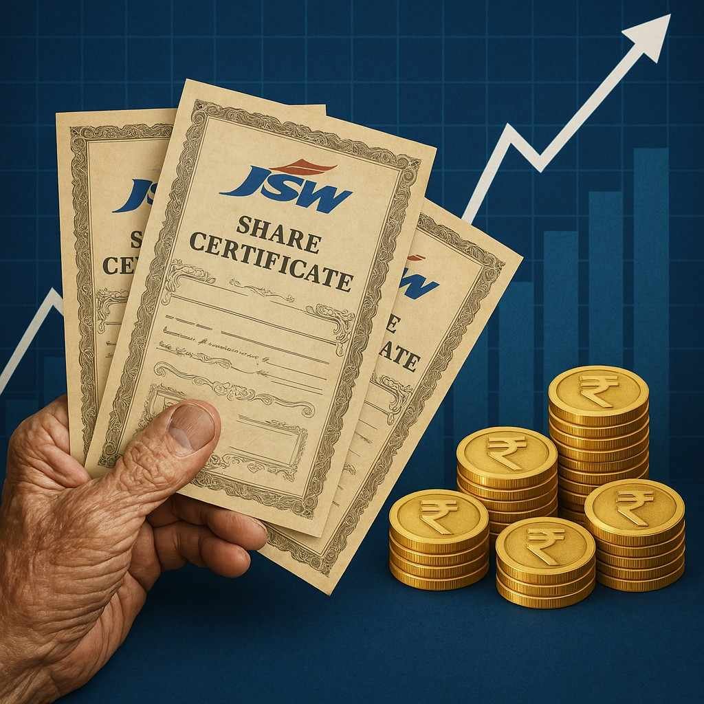 90 के दशक में खरीदे गए JSW Steel के शेयर आज ₹80 करोड़ के – जानिए कैसे बना यह ‘जनरेशन वेल्थ’ का मामला