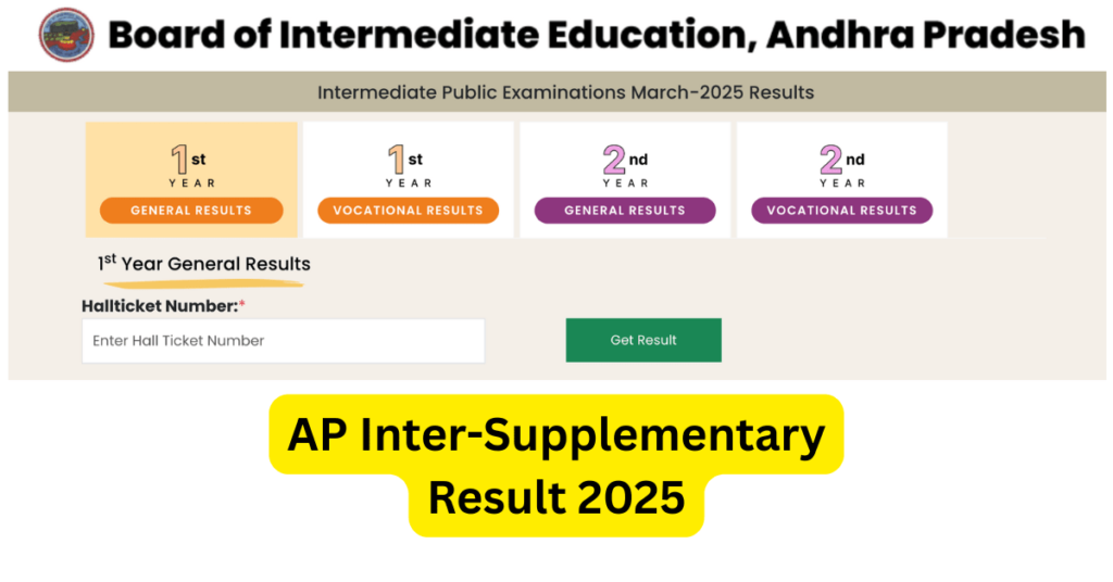 AP Inter Supplementary Results 2025