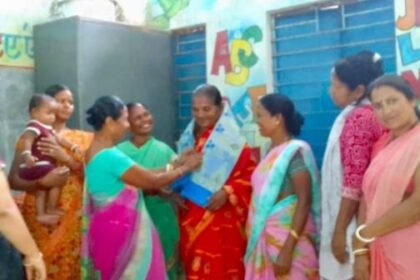 Retirement of Anganwadi Sahayika after 65 years of service