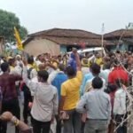 Gondwana Ganatantra Party workers blocked the main road