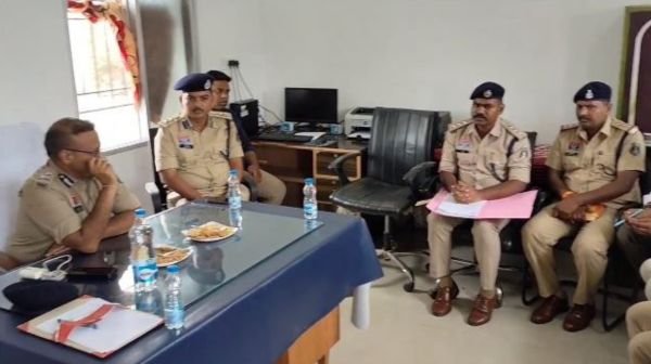 IGP Ram Gopal Garg inspected the Sonpuri massacre site