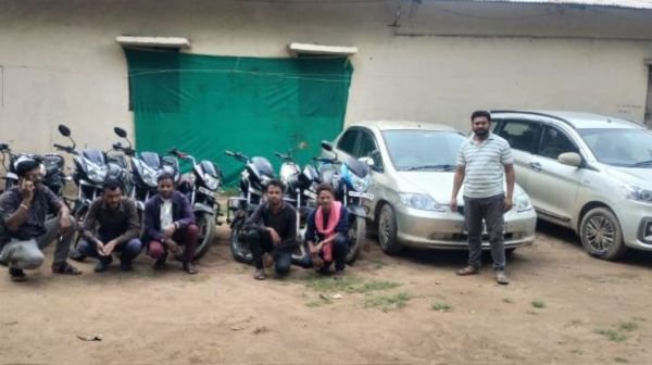 Narharpur: Big action by Dudhwa police, 6 accused arrested for gambling in the forest