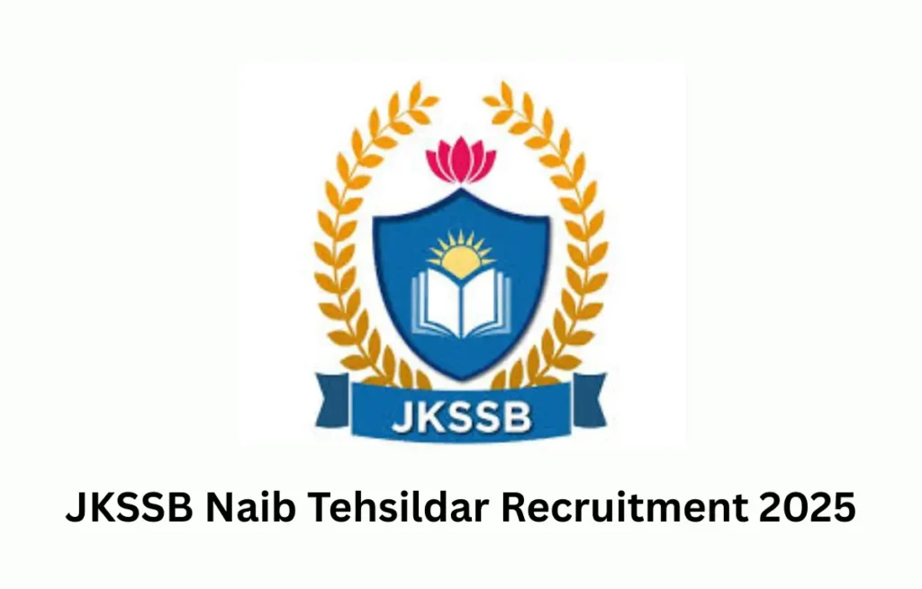 JKSSB Naib Tehsildar Notification 2025