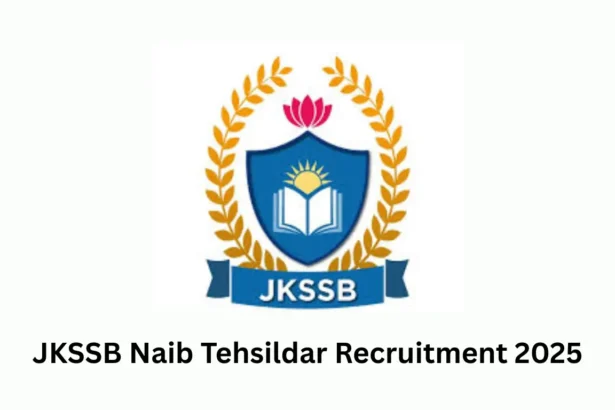 JKSSB Naib Tehsildar Notification 2025