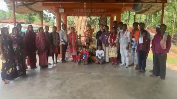 Narharpur: Grand welcome to youth who returned from Bajrang Dal's bravery training