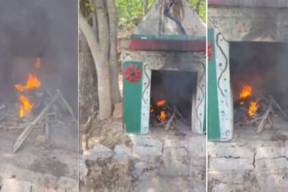 Surajpur: Miscreants vandalize ancient temple