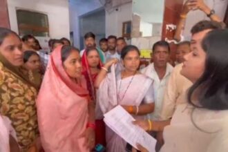 Villagers of village Chandkhuri opened a front against the Panchayat Secretary