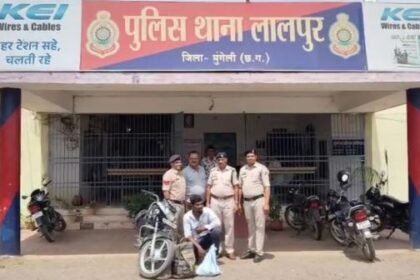 Major action of Mungeli police under "Operation Baaz", illegal liquor confiscated