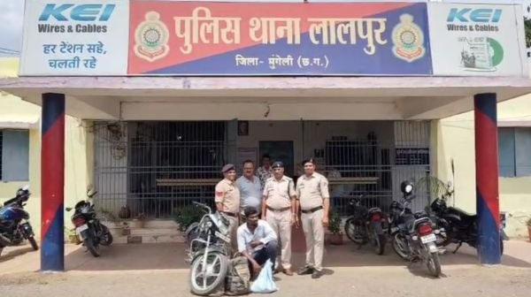 Major action of Mungeli police under "Operation Baaz", illegal liquor confiscated