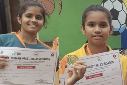 Dhamtari: Real sisters showed their strength, selected for national wrestling competition