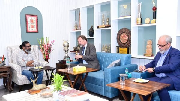 German Ambassador to India Mr. Philip Ackermann met Chief Minister Shri Hemant Soren, special discussion took place on development related issues