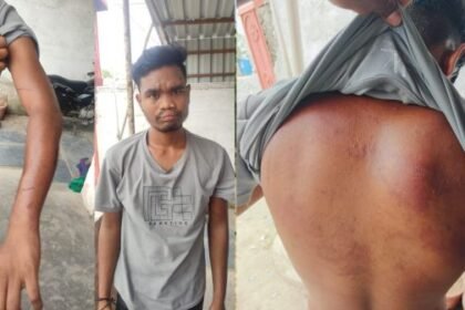 In Raigarh, a youth was held hostage for alcohol, tied to a tree and beaten up and ₹21,000 was stolen from his account