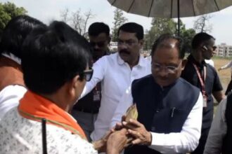 Chhattisgarh Chief Minister Vishnudev Sai's arrival in Korba today was a historic moment