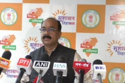 Raipur: Deputy CM Arun Saw attacks Congress and PCC Chief Deepak Baij