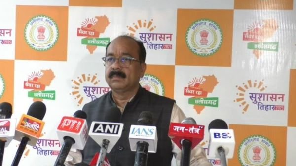 Raipur: Deputy CM Arun Saw attacks Congress and PCC Chief Deepak Baij