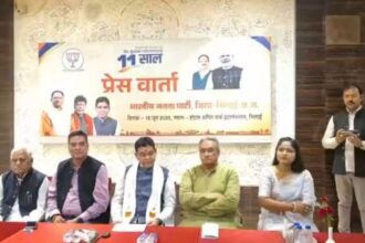 Modi government completes 11 years, politics heats up in Bhilai