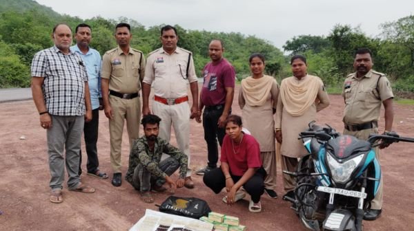 Raigarh: Drug smuggling racket busted, young man and woman arrested