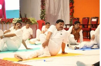 11th International Yoga Day state level program on 21st at Atal Path