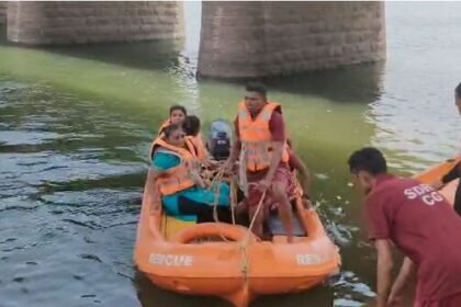 SDRF's mock drill on Shivnath river, preparation to deal with flood