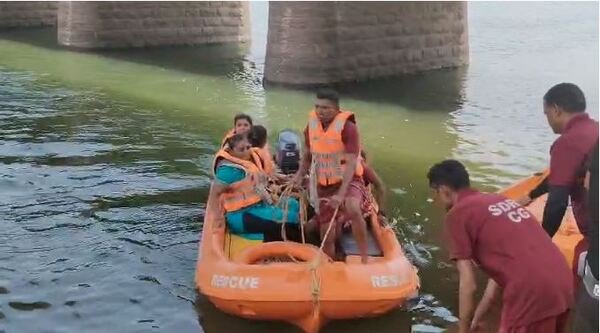 SDRF's mock drill on Shivnath river, preparation to deal with flood