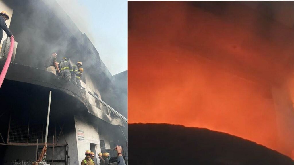 आगरा जूता फैक्टरी आग