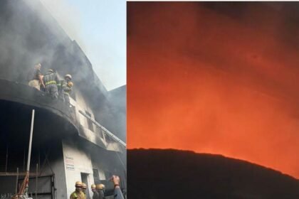 आगरा जूता फैक्टरी आग