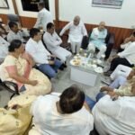 Ravindra Choubey's review meeting regarding Mallikarjun Kharge's Raipur visit