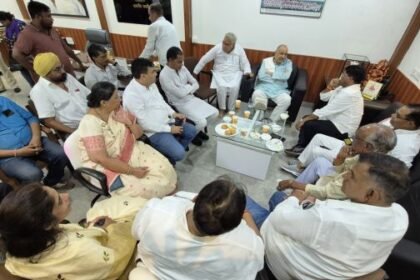 Ravindra Choubey's review meeting regarding Mallikarjun Kharge's Raipur visit
