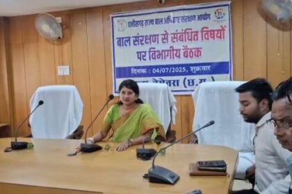 Bemetara: Child Rights Commission Chairperson Dr. Varnika Sharma spoke on dilapidated school building and shortage of teachers – solution will be found soon