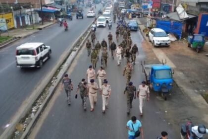 Flag march took place in Giridih, administration alert regarding Muharram – message of harmony and peace